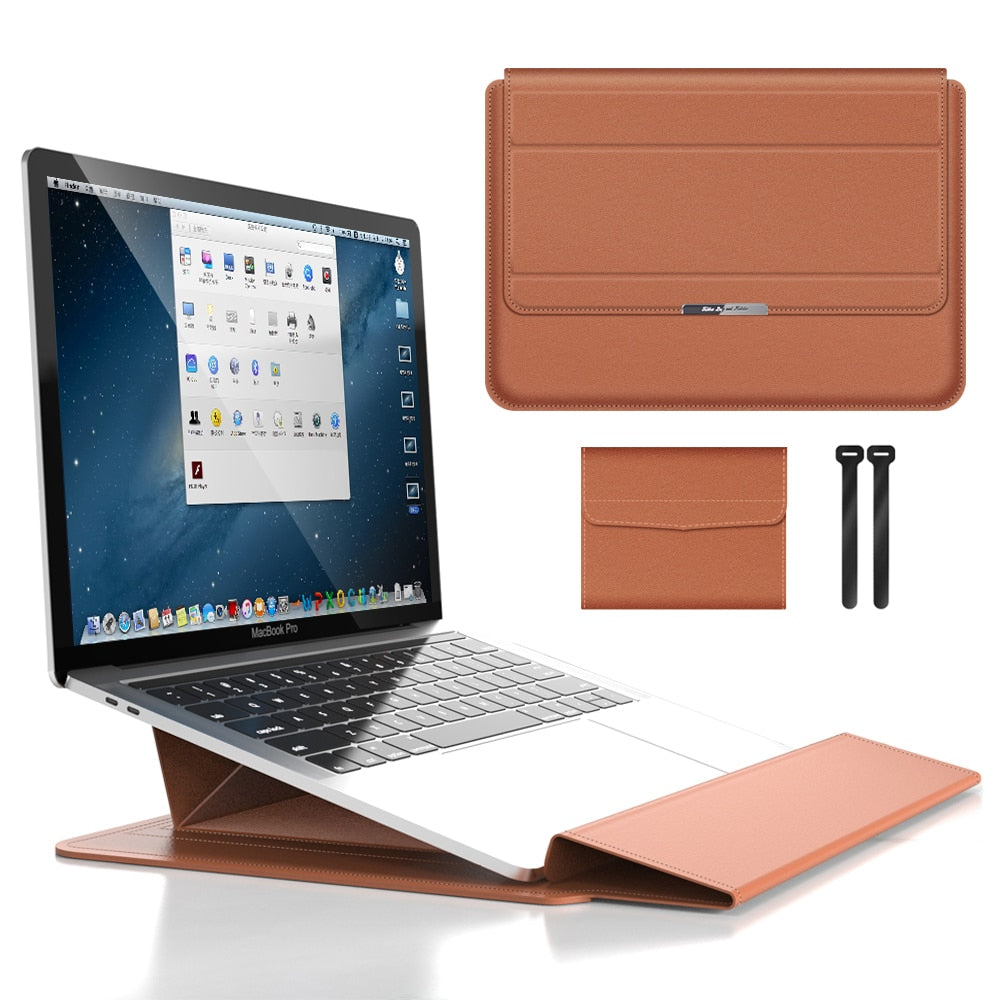 Custodia per Laptop Impermeabile 3-in-1 con Design Antishock e Spazio per Accessori - Elegante Custodia per MacBook per Viaggi e Ufficio
