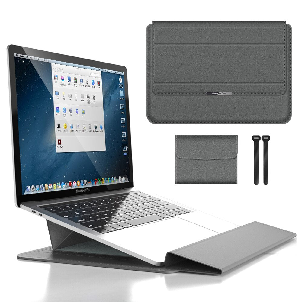 Custodia per Laptop Impermeabile 3-in-1 con Design Antishock e Spazio per Accessori - Elegante Custodia per MacBook per Viaggi e Ufficio