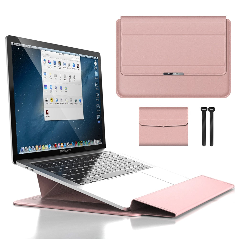 Custodia per Laptop Impermeabile 3-in-1 con Design Antishock e Spazio per Accessori - Elegante Custodia per MacBook per Viaggi e Ufficio