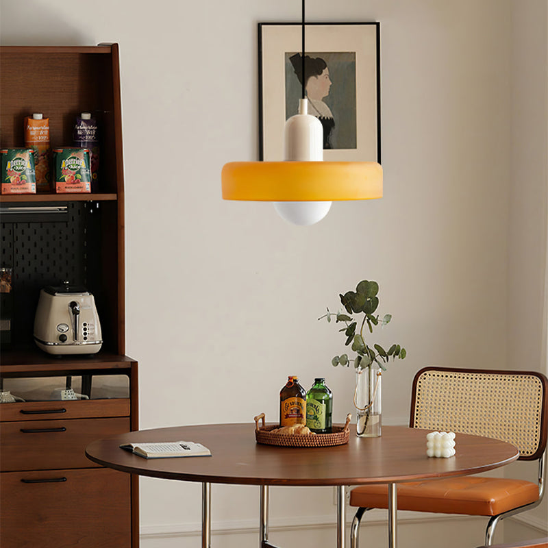 Liora Bauhaus Lampadario in Vetro con Regolazione dell'Altezza