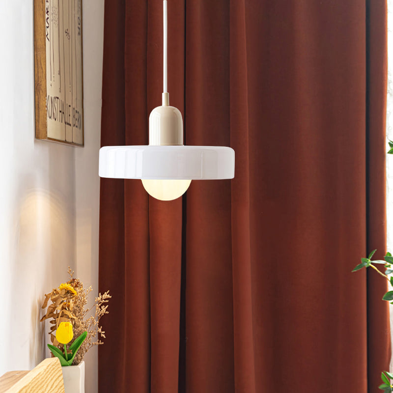 Liora Bauhaus Lampadario in Vetro con Regolazione dell'Altezza