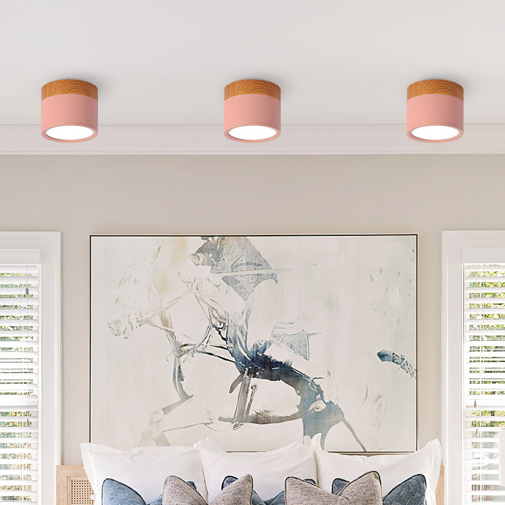 Lampada da soffitto moderna – Alluminio – Bianco – Ø 20 cm – Minimalista e a risparmio energetico