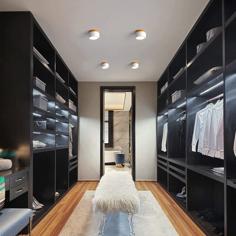 Lampada da soffitto moderna – Alluminio – Bianco – Ø 20 cm – Minimalista e a risparmio energetico