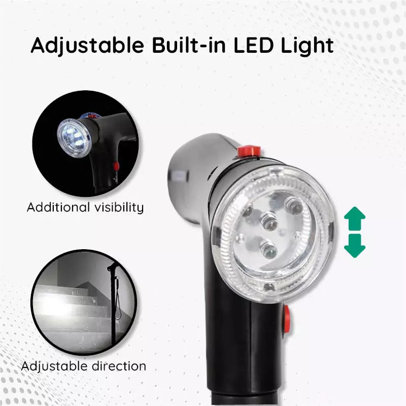 Bastone da Passeggio Leggero StrideFlex con LED e Design Pieghevole