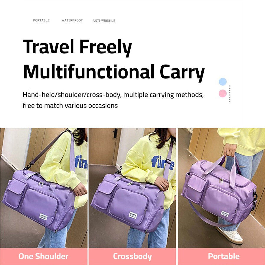 Borsa da viaggio Multi-Tasche, Duffle sportiva e da ginnastica con scomparto separato per le scarpe