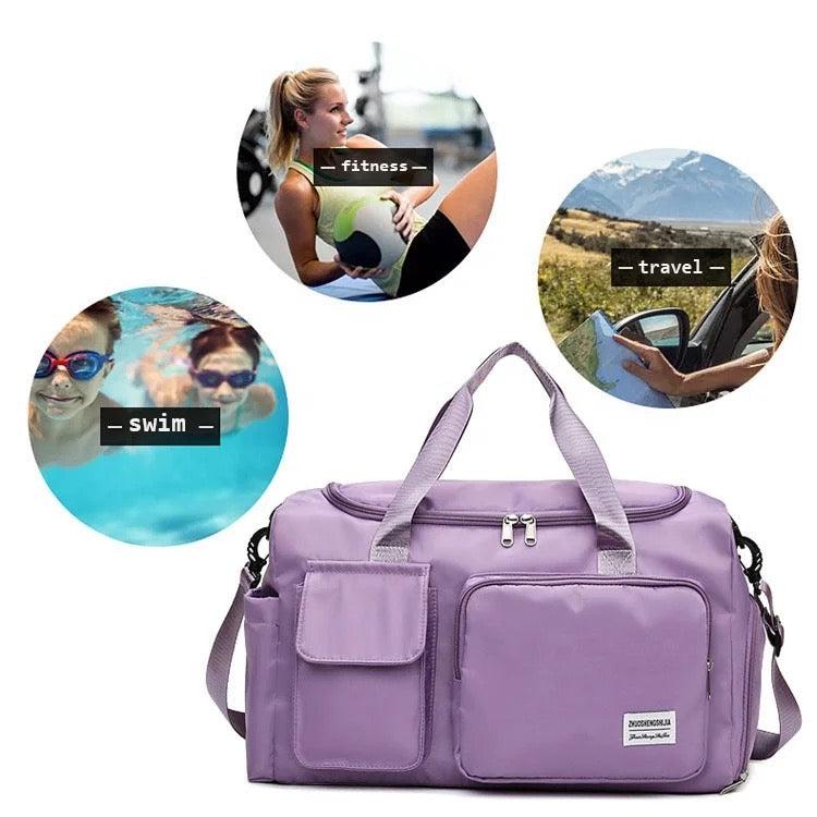 Borsa da viaggio Multi-Tasche, Duffle sportiva e da ginnastica con scomparto separato per le scarpe