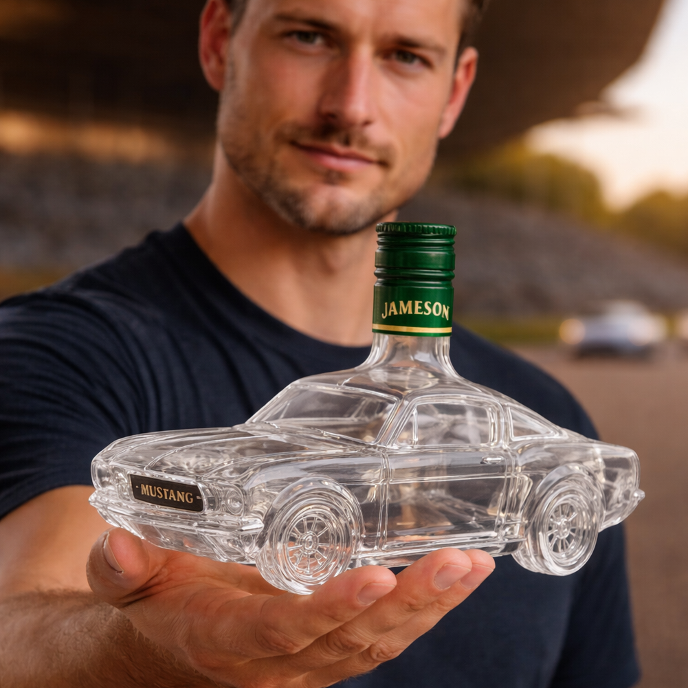 Decanter per Whiskey Mustang | Design Mustang | Vetro Fatto a Mano