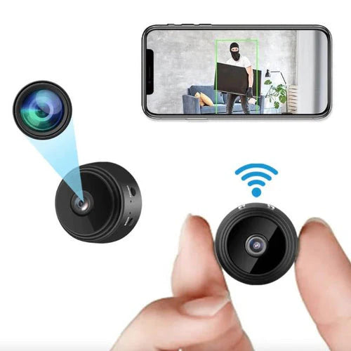 NovaGuard 1080P Mini Telecamera Wireless per Monitoraggio Silenzioso del Bambino e Sicurezza Domestica