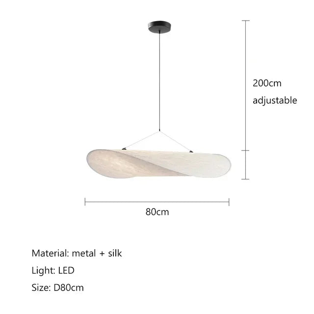 Lampada Artigianale SilkWave con Illuminazione a Patatine
