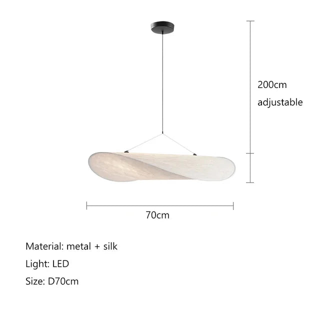 Lampada Artigianale SilkWave con Illuminazione a Patatine