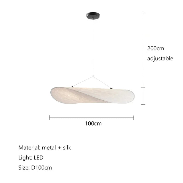 Lampada Artigianale SilkWave con Illuminazione a Patatine