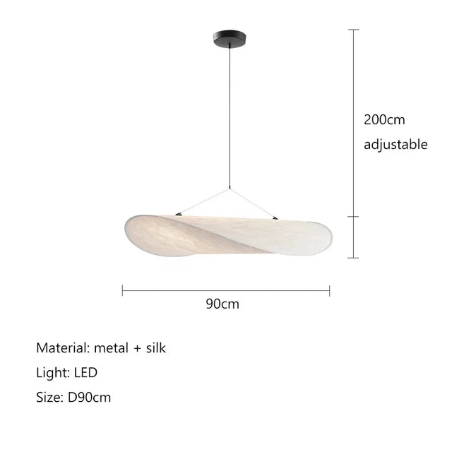 Lampada Artigianale SilkWave con Illuminazione a Patatine