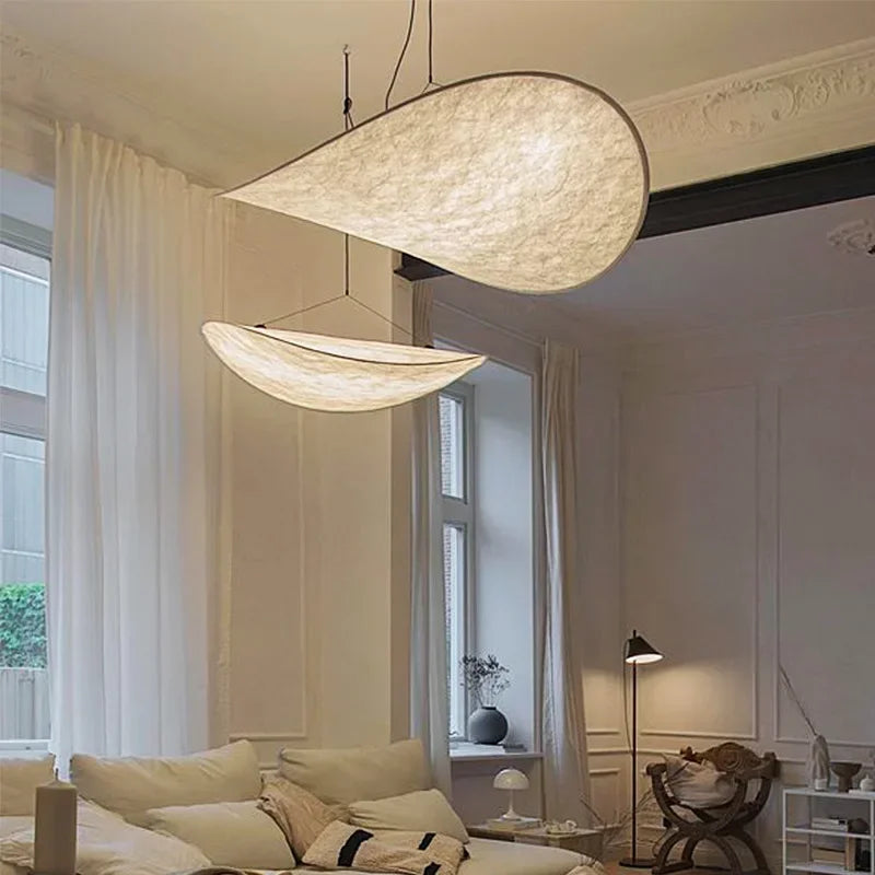 Lampada Artigianale SilkWave con Illuminazione a Patatine