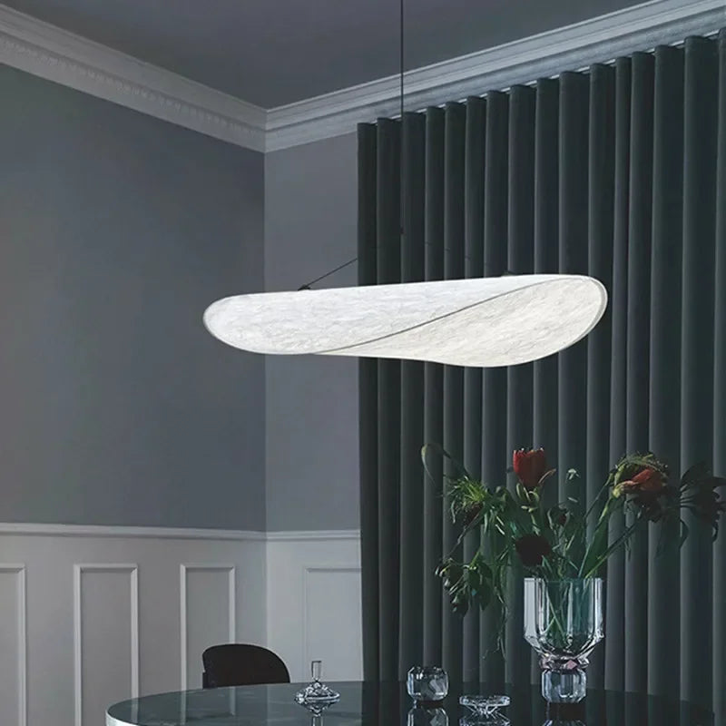 Lampada Artigianale SilkWave con Illuminazione a Patatine