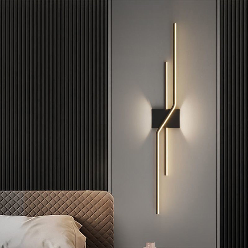 Lampada da parete Norezza – Ferro & Acrilico – Bianco – 30×10 cm – Lampada da parete LED minimalista per interni