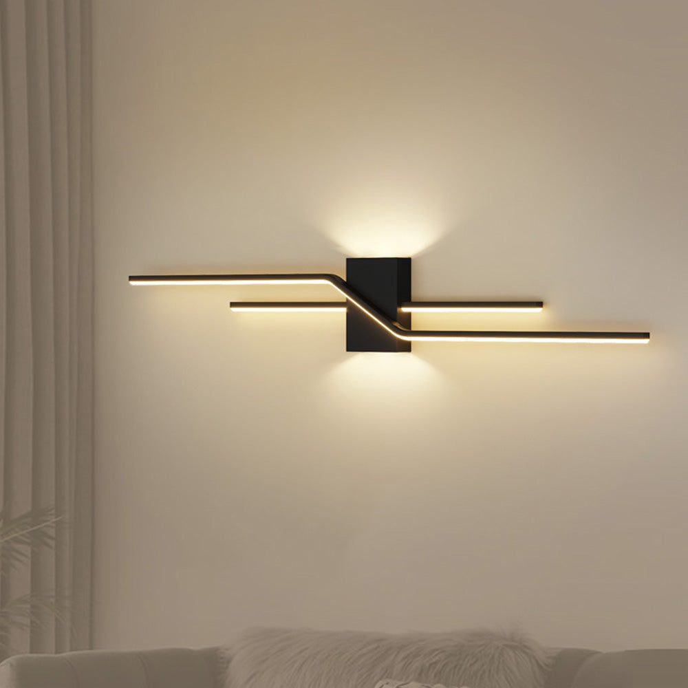 Lampada da parete Norezza – Ferro & Acrilico – Bianco – 30×10 cm – Lampada da parete LED minimalista per interni