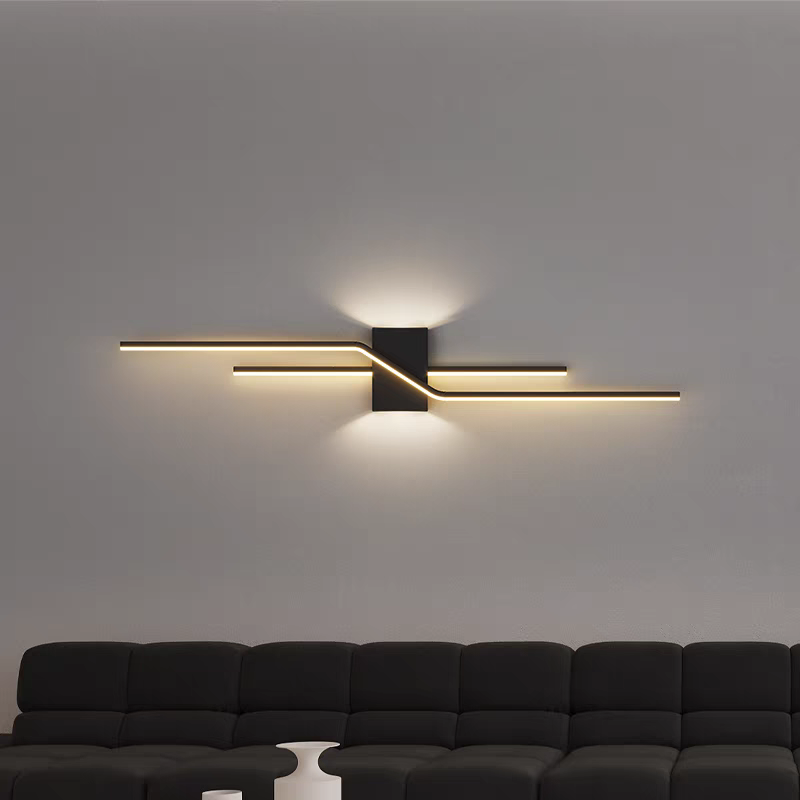 Lampada da parete Norezza – Ferro & Acrilico – Bianco – 30×10 cm – Lampada da parete LED minimalista per interni