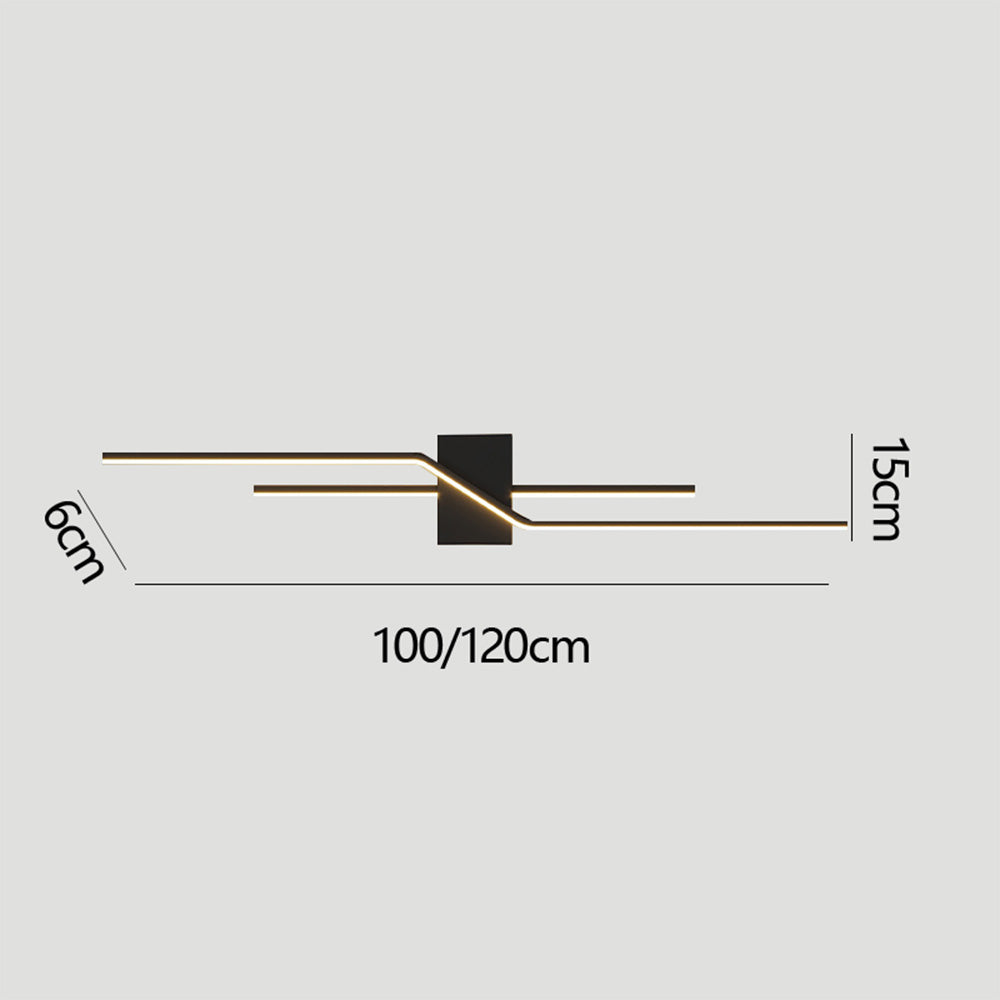 Lampada da parete Norezza – Ferro & Acrilico – Bianco – 30×10 cm – Lampada da parete LED minimalista per interni