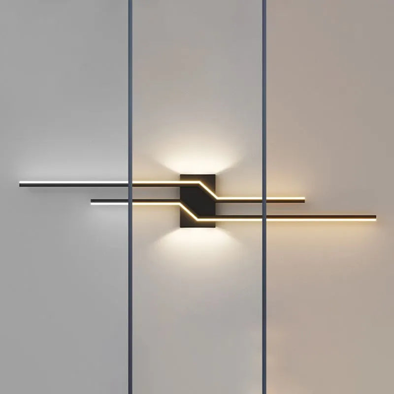 Lampada da parete Norezza – Ferro & Acrilico – Bianco – 30×10 cm – Lampada da parete LED minimalista per interni