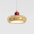 Lampada a sospensione Notelis – Vetro – Cognac – regolabile – design moderno