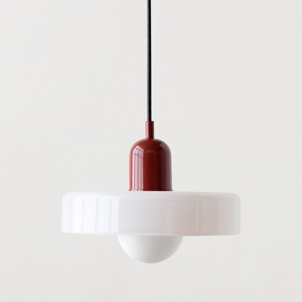 Liora Bauhaus Lampadario in Vetro con Regolazione dell'Altezza