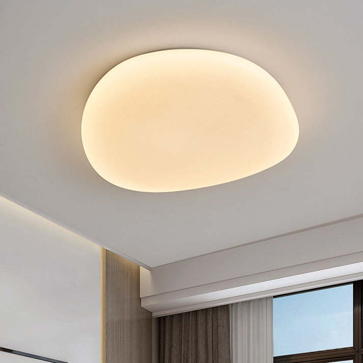 Lampada da soffitto OUVEL – Ferro & Acrilico – Bianco – Ø38×8 cm – Design moderno per il soggiorno