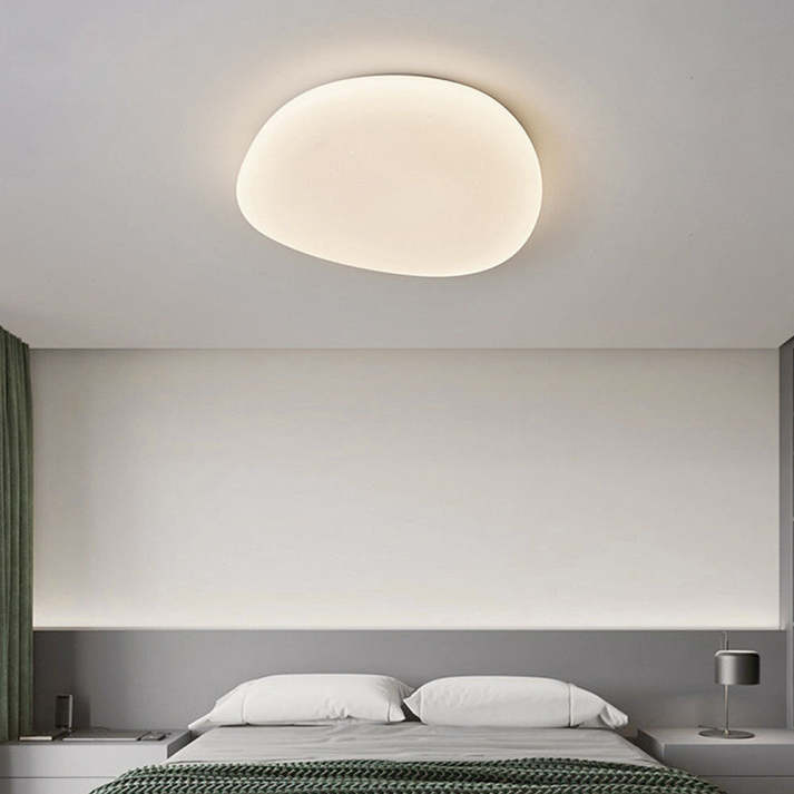Lampada da soffitto OUVEL – Ferro & Acrilico – Bianco – Ø38×8 cm – Design moderno per il soggiorno