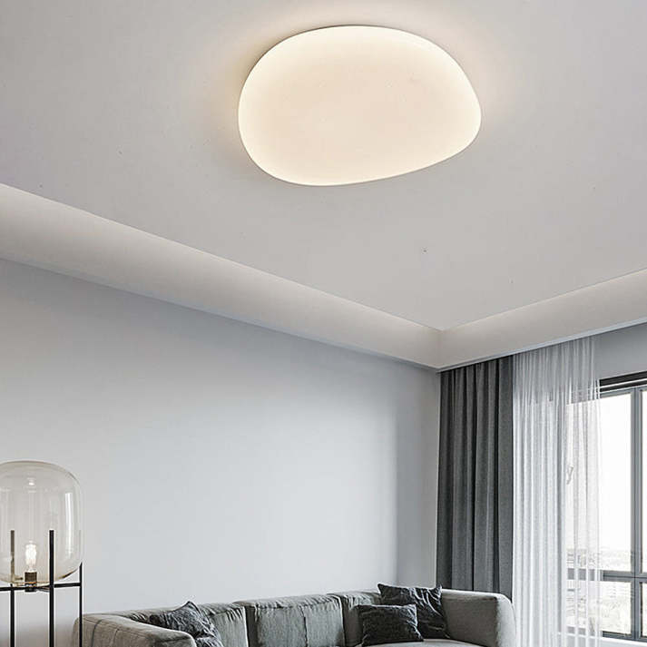 Lampada da soffitto OUVEL – Ferro & Acrilico – Bianco – Ø38×8 cm – Design moderno per il soggiorno