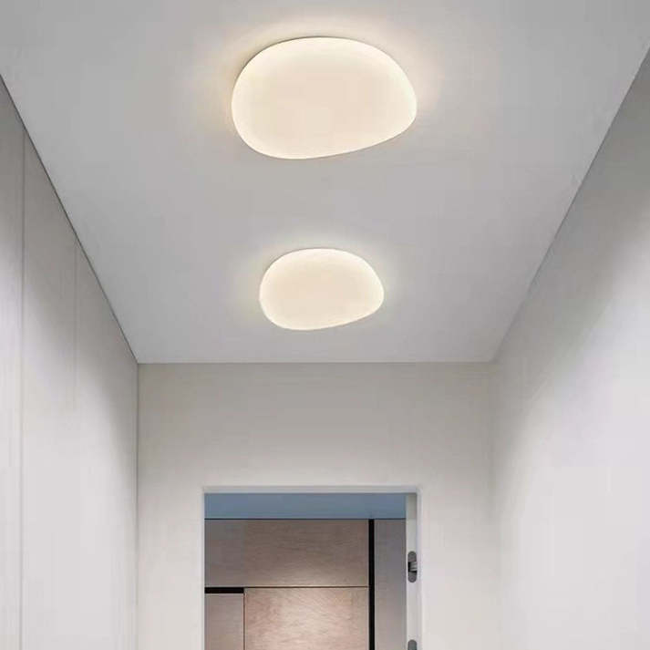 Lampada da soffitto OUVEL – Ferro & Acrilico – Bianco – Ø38×8 cm – Design moderno per il soggiorno