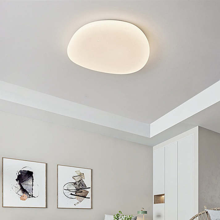 Lampada da soffitto OUVEL – Ferro & Acrilico – Bianco – Ø38×8 cm – Design moderno per il soggiorno