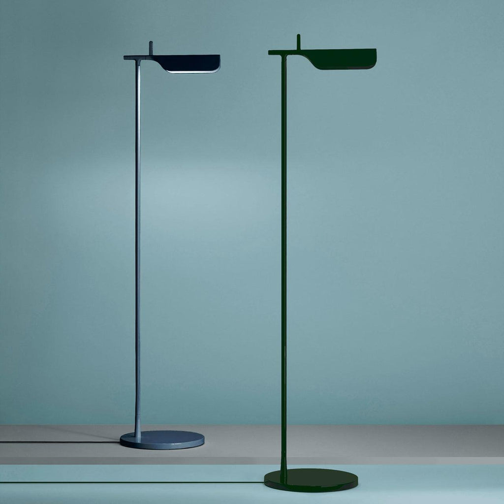 Lampada da terra Olivya – Metallo & Acrilico – Nero – 160 cm – Lampada da lettura regolabile per il soggiorno