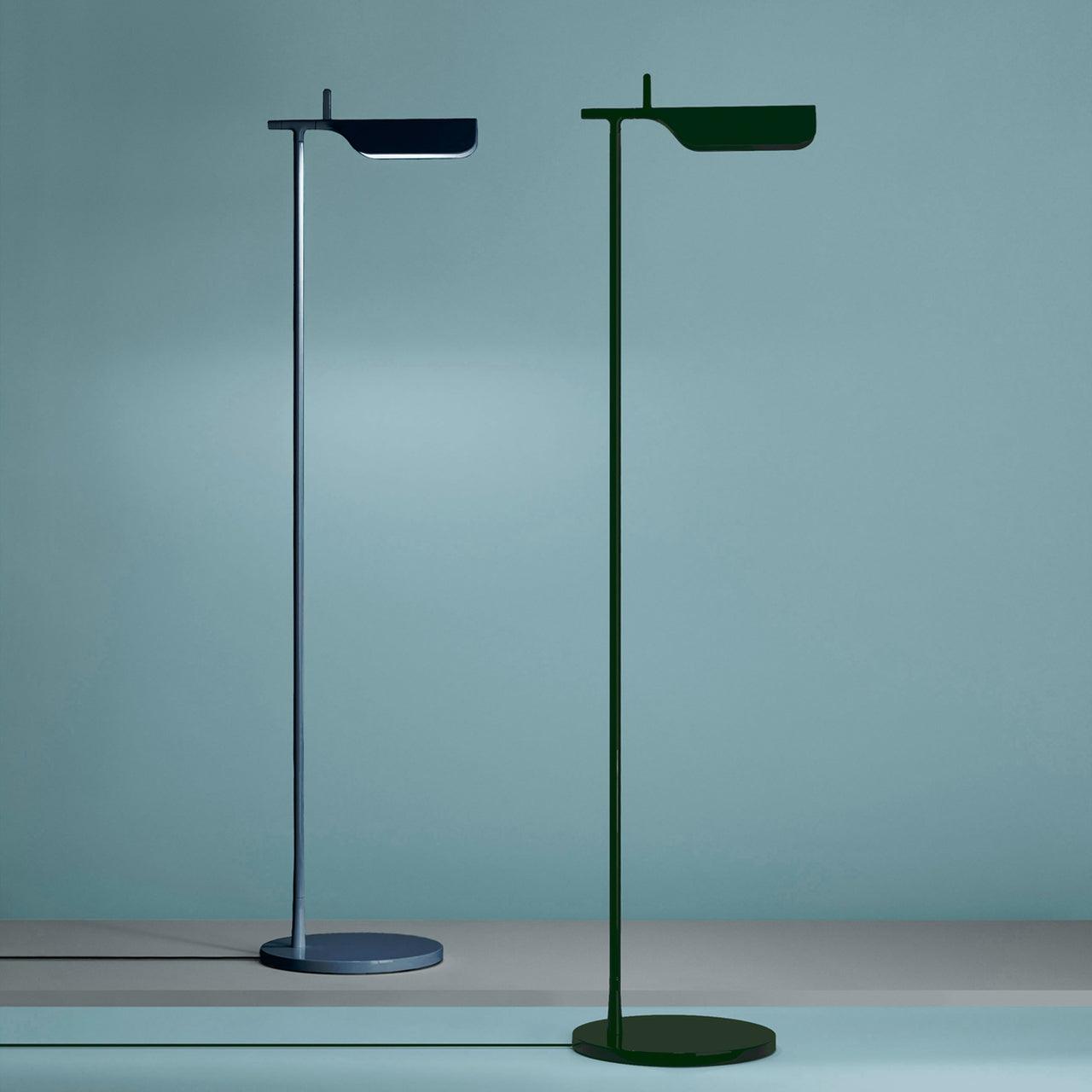 Lampada da terra Olivya – Metallo & Acrilico – Nero – 160 cm – Lampada da lettura regolabile per il soggiorno