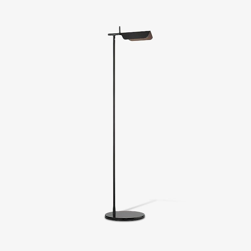 Lampada da terra Olivya – Metallo & Acrilico – Nero – 160 cm – Lampada da lettura regolabile per il soggiorno