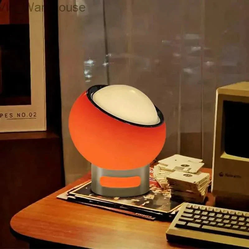 Lampada da tavolo Opal – Vetro & Acciaio Inossidabile – Bianco – Ø22 cm – Design moderno per la comodità