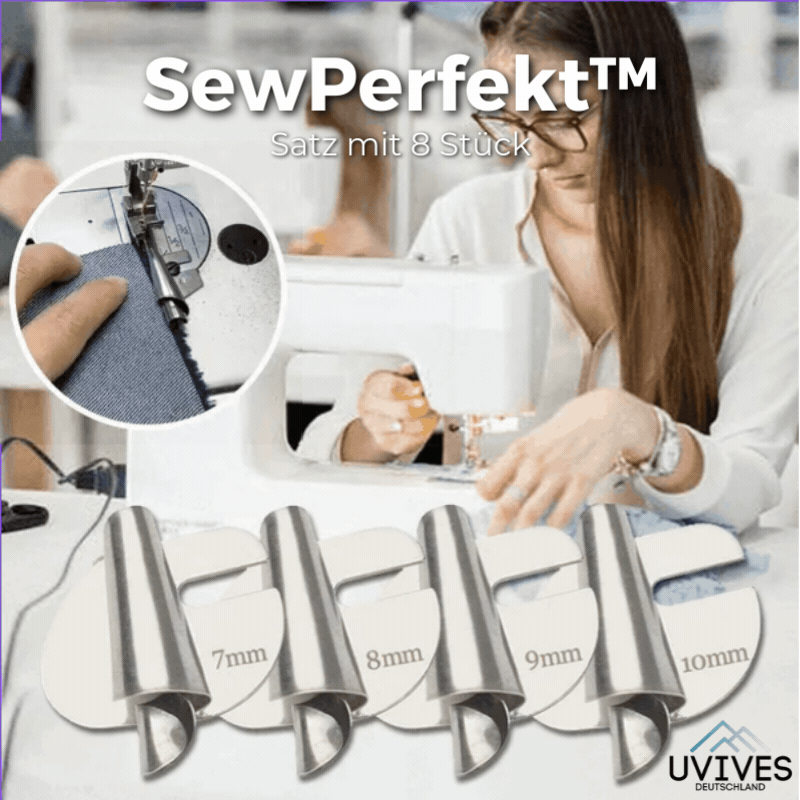 SewPerfect - Piedino per orlo a spirale - Set da 8 pezzi