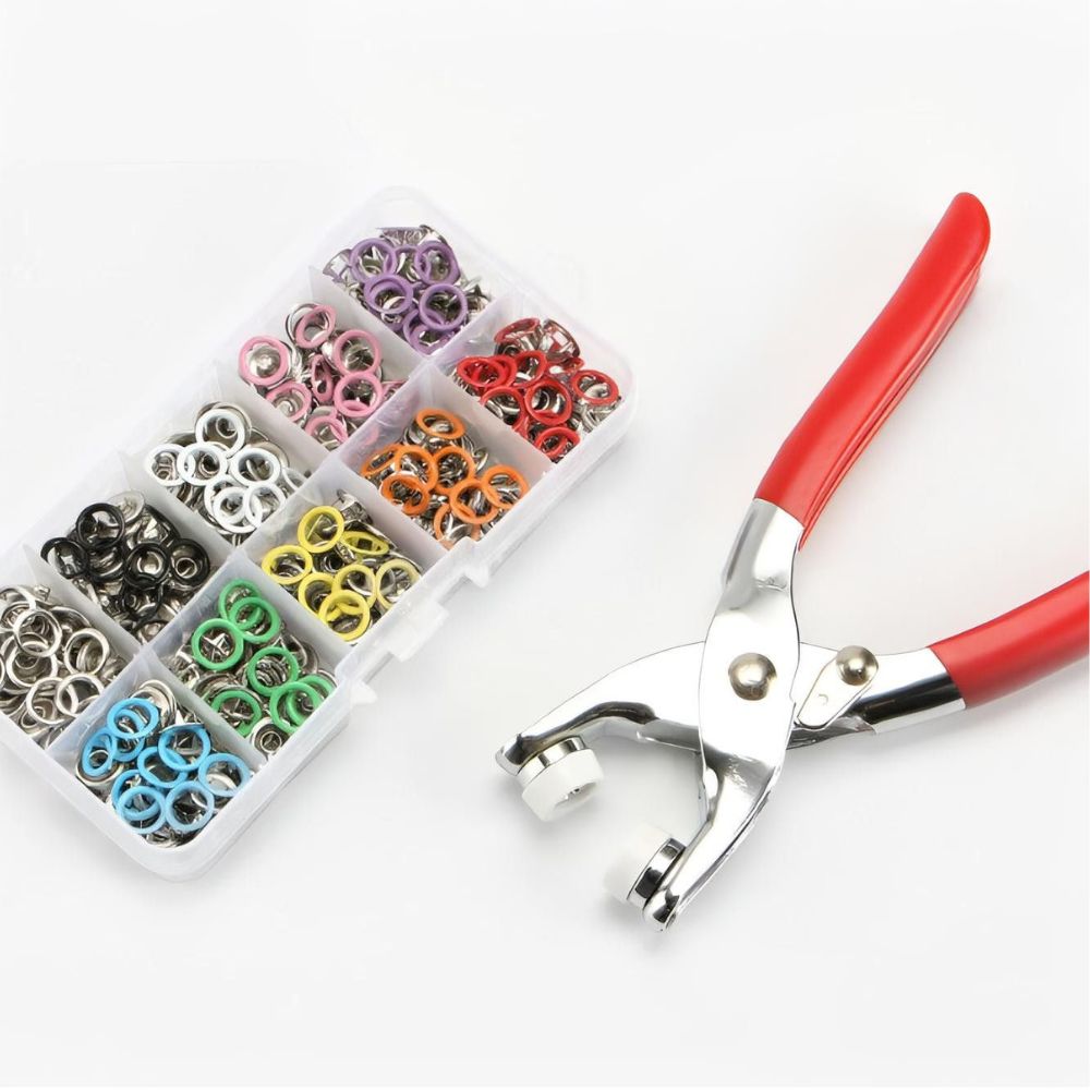 ButtonBox - Set completo di bottoni a pressione in metallo [Ultimo giorno di sconto]