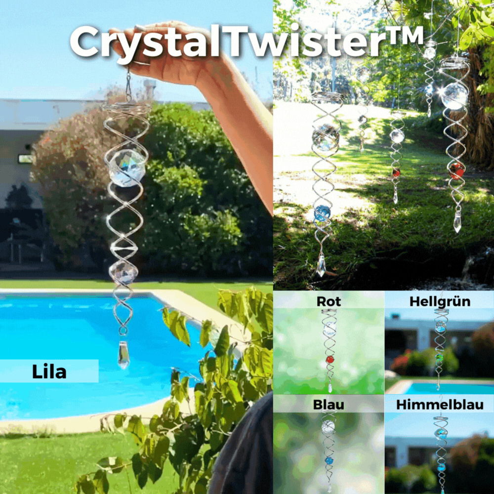 1+1 GRATIS | CrystalTwister - Spirale di Cristallo in Metallo per Windchime