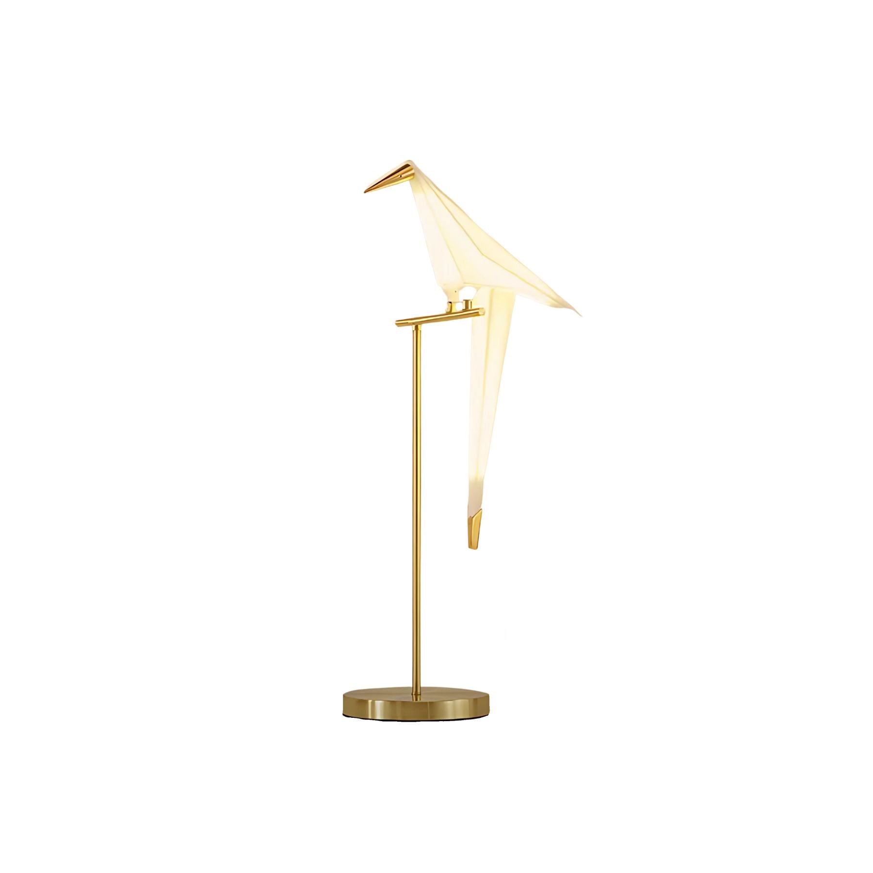 Lampada da tavolo Origami – Base in metallo – Bianco – Moderna – Linguaggio formale elegante