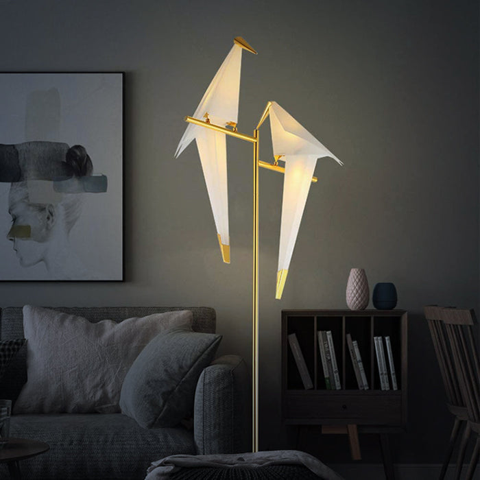 Lampada da tavolo Origami – Base in metallo – Bianco – Moderna – Linguaggio formale elegante