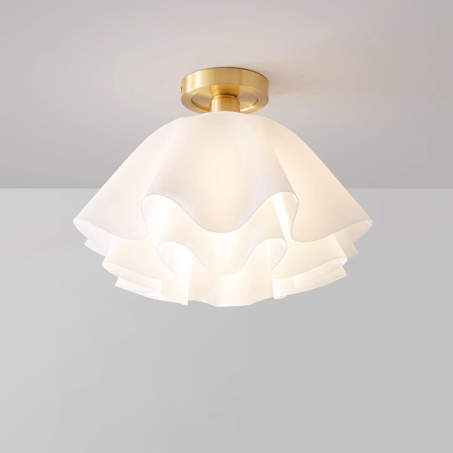 Orizo Lampada da soffitto – Rame – Oro – Ø40/Ø50 cm – Design elegante per soggiorno e camera da letto