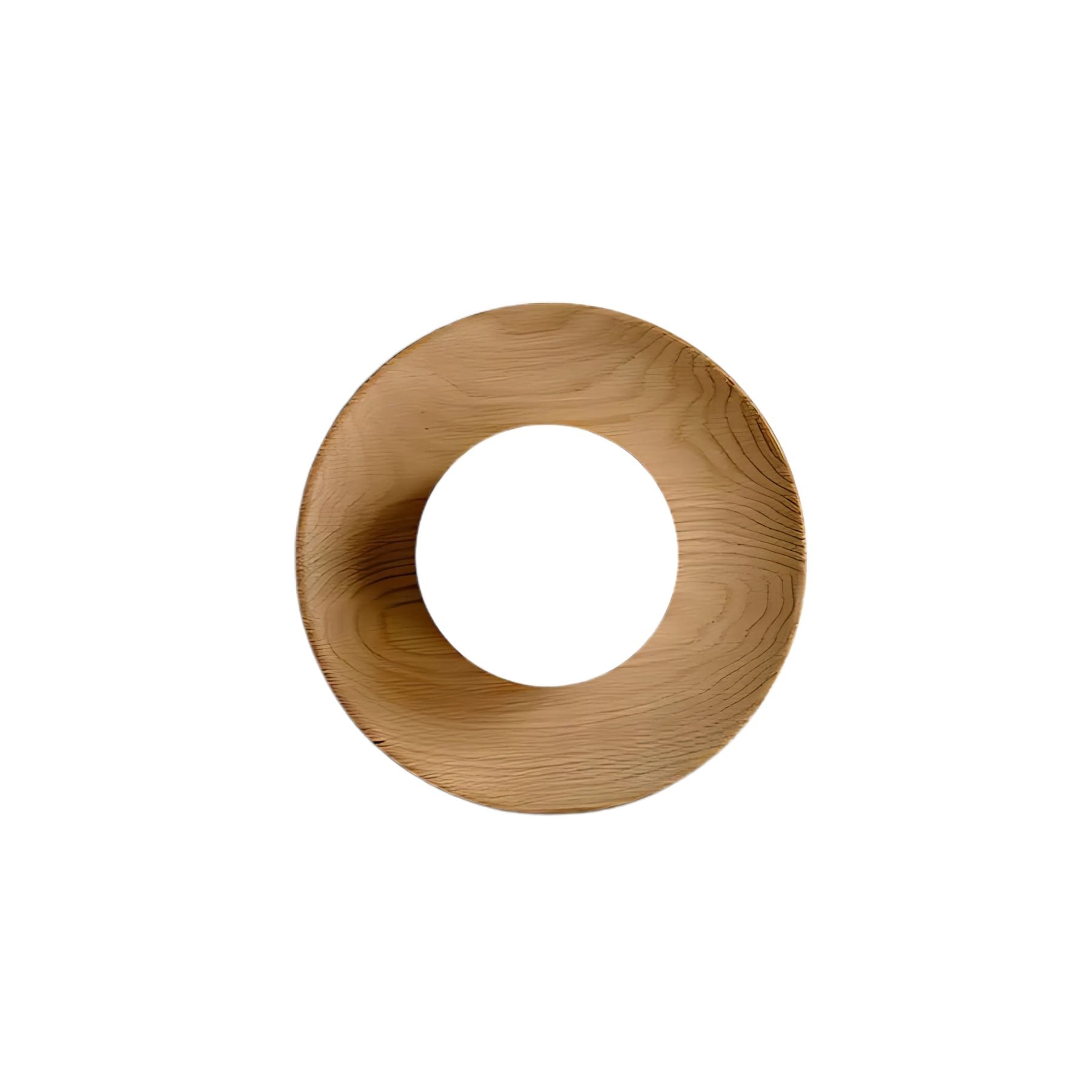 Ozon Lampada da Parete in Legno – Legno – Naturale – Ø 30 cm – Minimalista