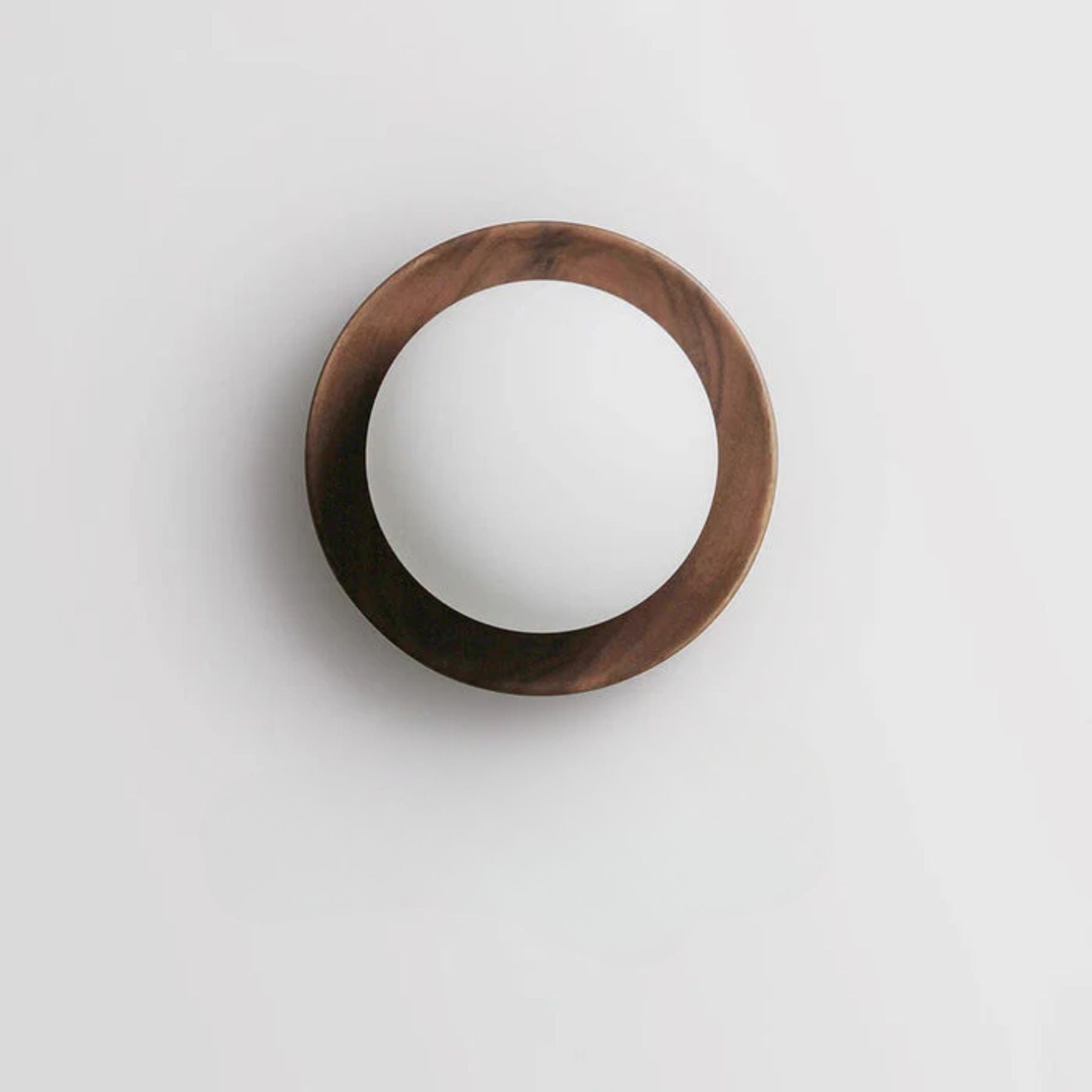 Ozon Lampada da Parete in Legno – Legno – Naturale – Ø 30 cm – Minimalista