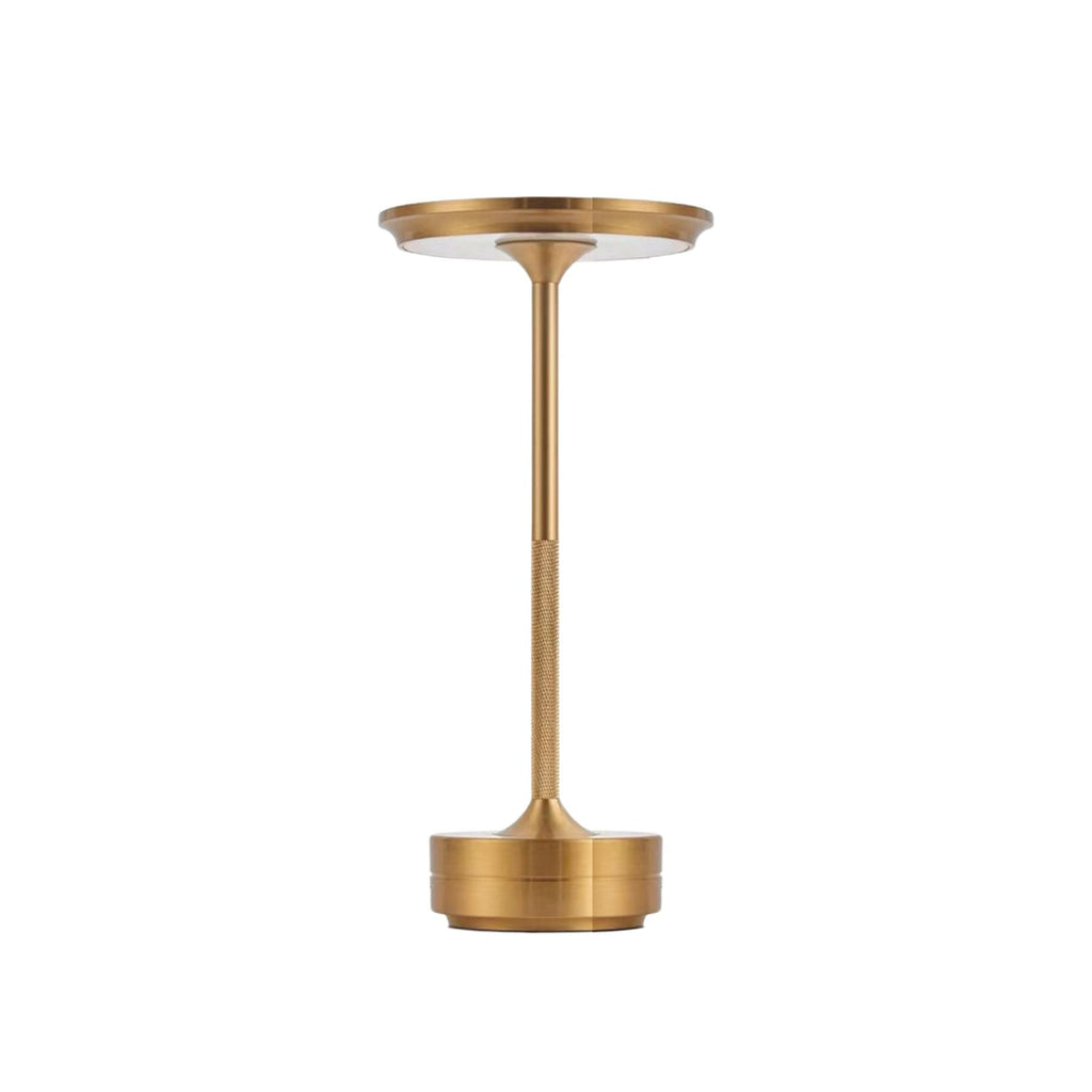Lampada da tavolo Pato – Ottone – Lampada da tavolo LED a batteria senza fili – Moderna – Elegante illuminazione d'accento