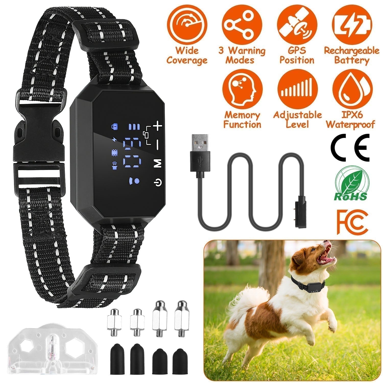 Recinzione Wireless per Cani AstraGuard GPS Pro con Confine da 30 a 1000 m