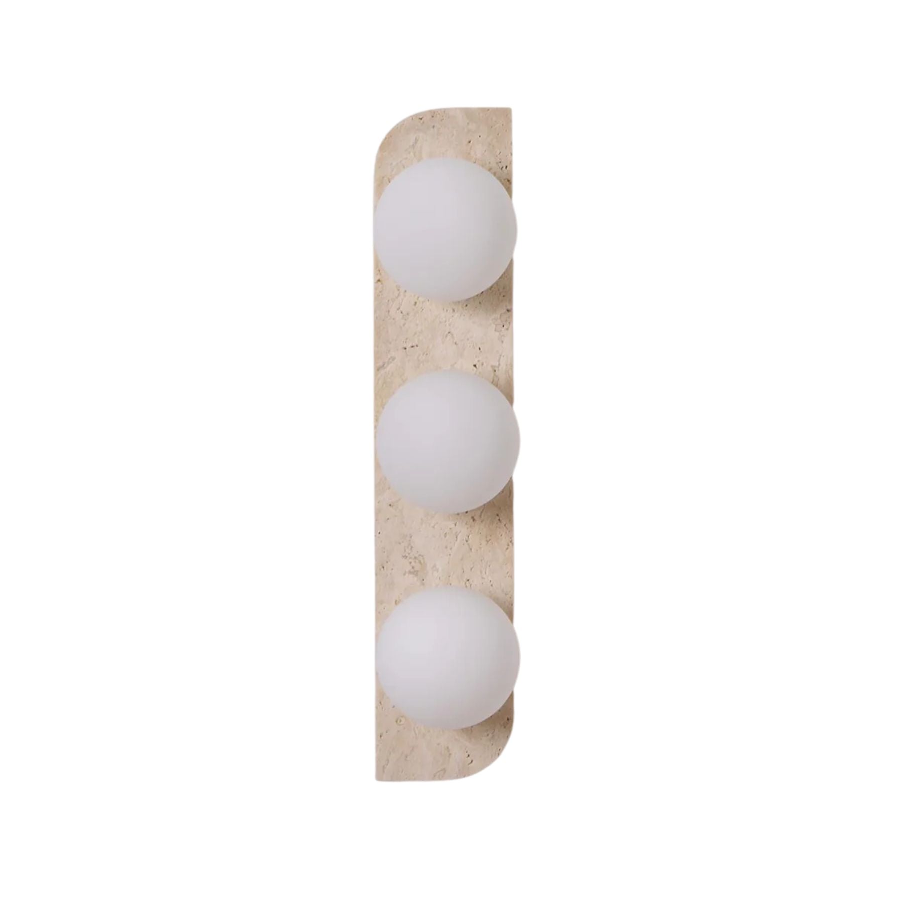 Lampada da Parete Pellune – Travertino, Legno, Vetro – Moderna – Illuminazione Dimmerabile