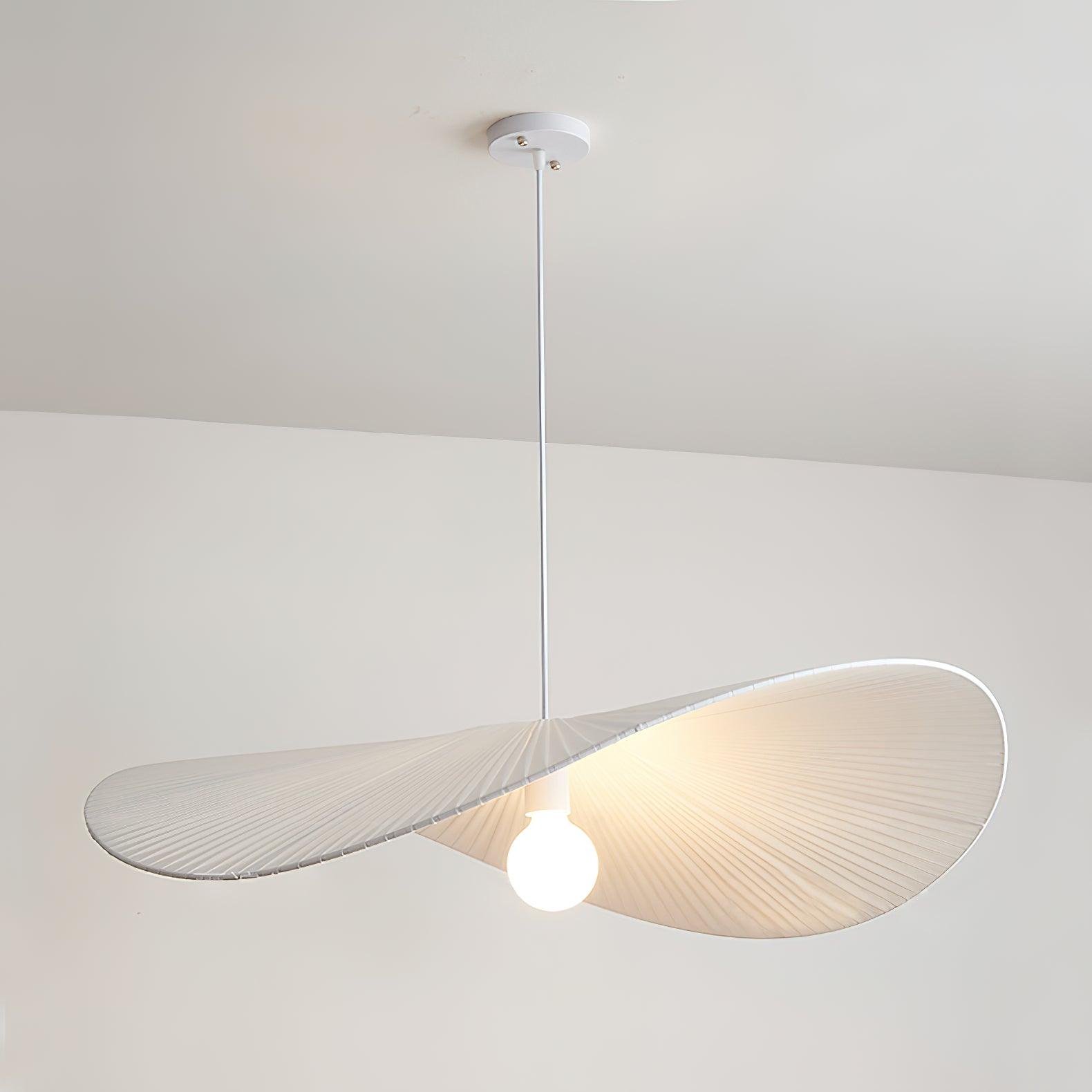 Lampadario Menditera – Metallo & Tessuto – Luce Calda – Ø 40 cm – Stile Mediterraneo per Sala da Pranzo e Soggiorno