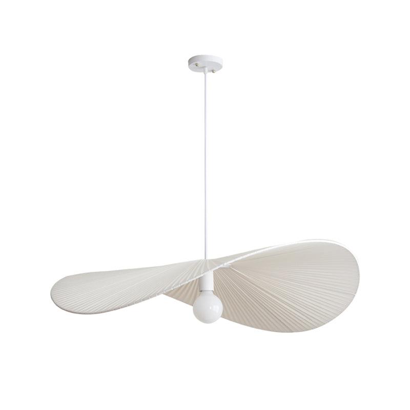 Lampadario Menditera – Metallo & Tessuto – Luce Calda – Ø 40 cm – Stile Mediterraneo per Sala da Pranzo e Soggiorno
