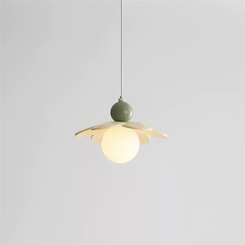 Lampadario Svalon – Vetro – Rosa – Ø40 cm – Ispirato alla natura per sala da pranzo e soggiorno