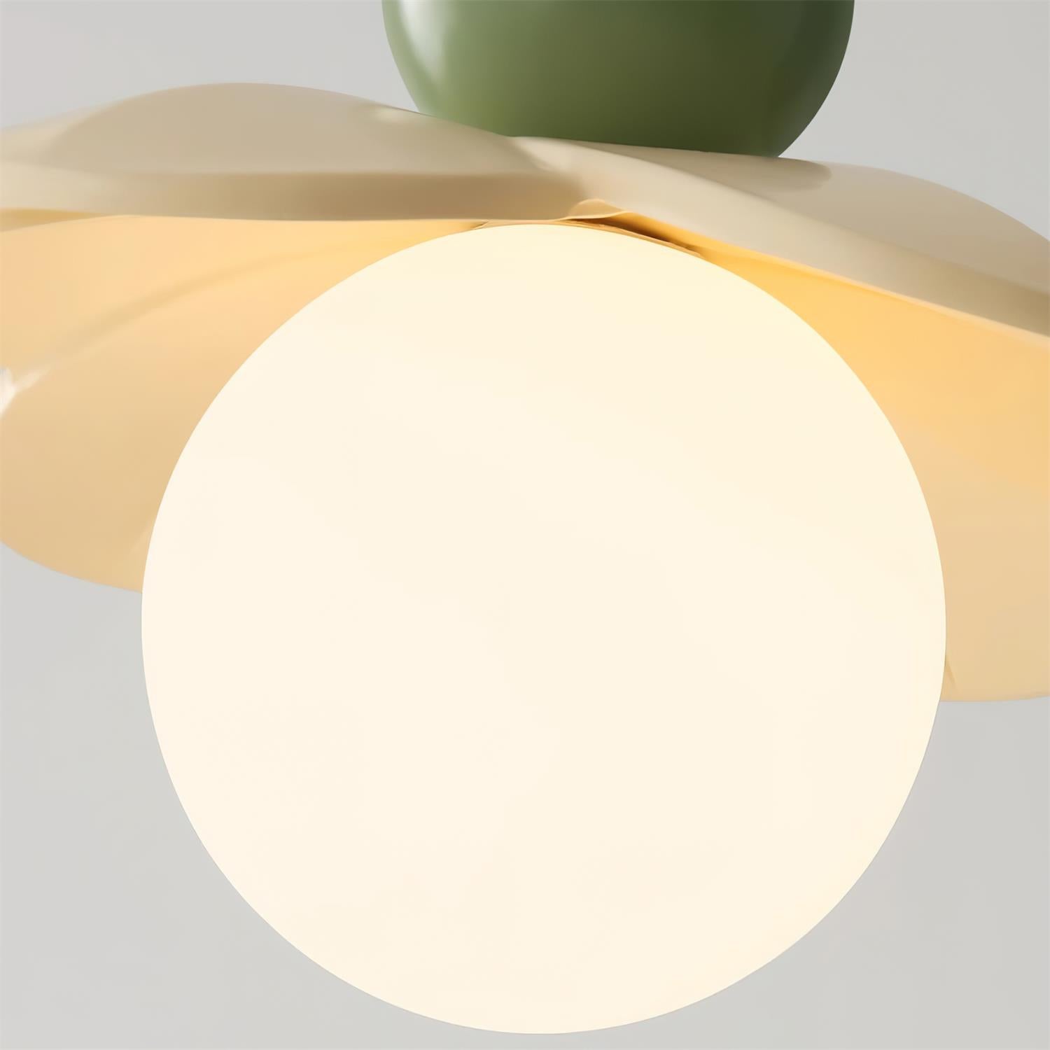 Lampadario Svalon – Vetro – Rosa – Ø40 cm – Ispirato alla natura per sala da pranzo e soggiorno