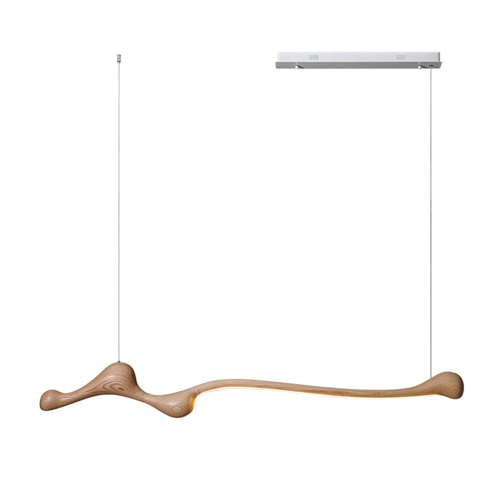 Lampada a sospensione – Legno – Colori naturali – Design moderno – Fatto a mano, Illuminazione LED ad alta efficienza energetica